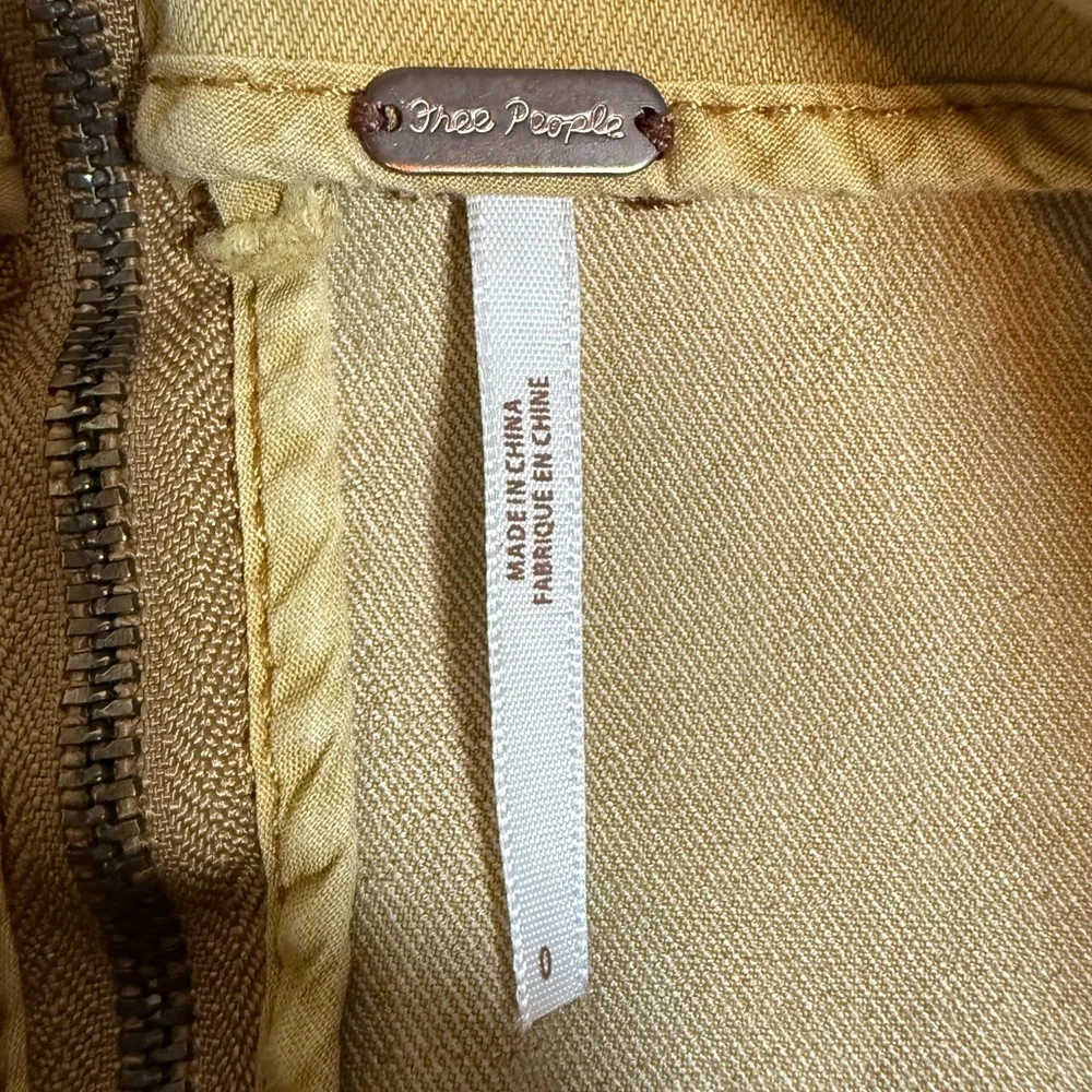 Free People Modern Femme‎ Denim Mini Skirt – Mustard 💛